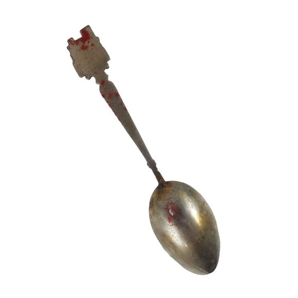 Vintage Collectible Marque Deposee Monaco Miniature Spoon 4" Long with Case - Picture 6 of 7